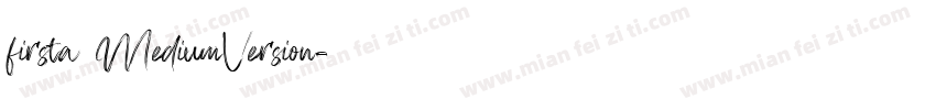 firsta MediumVersion字体转换